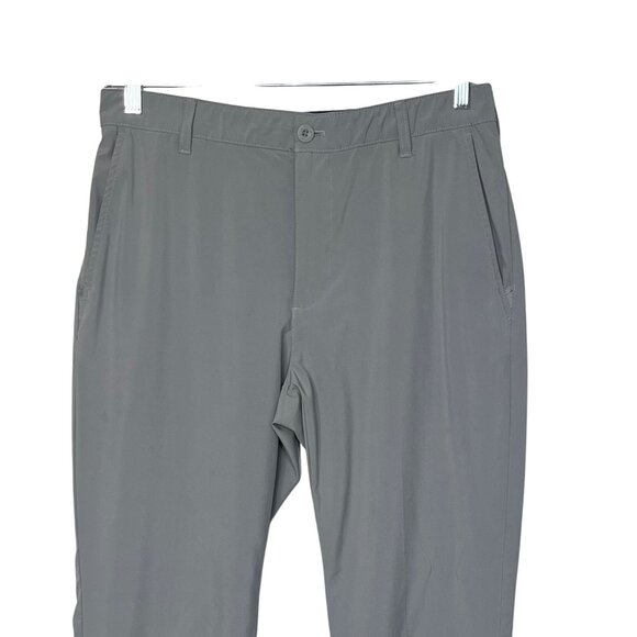 Izod Mens Golf Pants Stretch Flat-Front Performance Wear Gray Size 34x32 - Picture 3 of 10